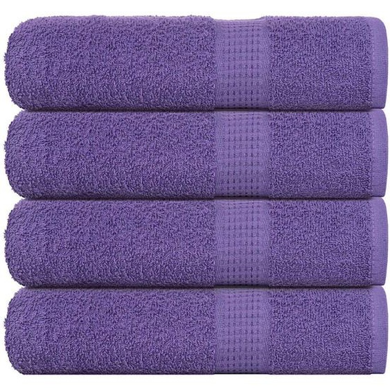 Serviettes de douche 4 pcs FROGN violet 70x140 cm 100% coton