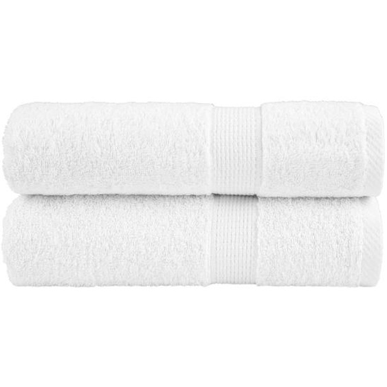 Serviettes de douche de qualité supérieure SOLUND 2 pcs blanc