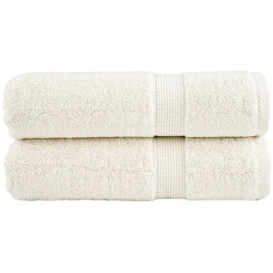Serviettes de douche de qualité supérieure SOLUND 2 pcs crème
