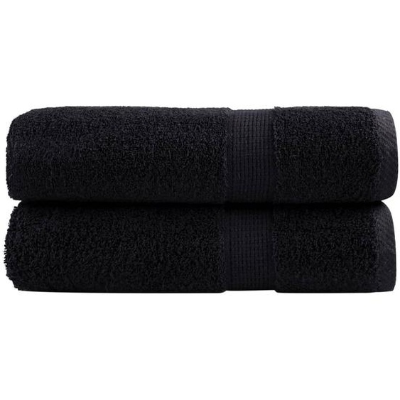 Serviettes de douche de qualité supérieure SOLUND 2 pcs noir