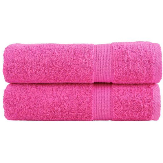 Serviettes de douche de qualité supérieure SOLUND 2 pcs rose