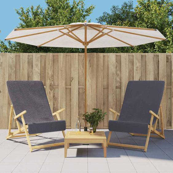 Serviettes de plage 2 pcs anthracite 60x135 cm tissu 400 GSM