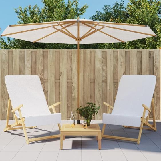 Serviettes de plage 2 pcs blanc 60x135 cm tissu 400 GSM