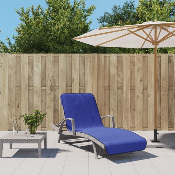 Serviettes de plage 2 pcs bleu royal 75x200 cm tissu 400 GSM
