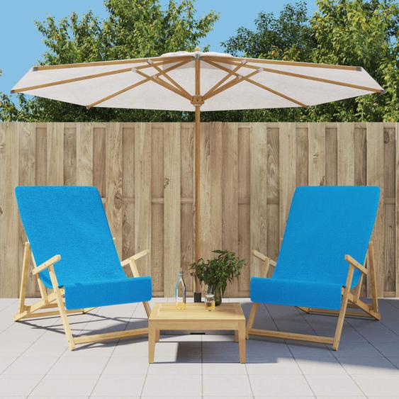 Serviettes de plage 2 pcs turquoise 60x135 cm tissu 400 GSM