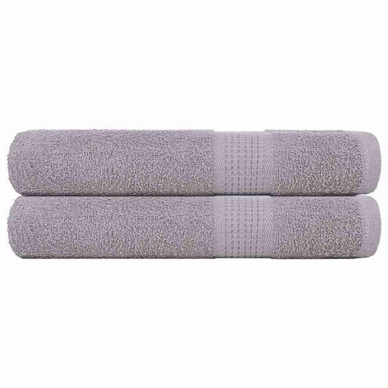 Serviettes de sauna 2 pcs FROGN gris 80x200 cm 100% coton
