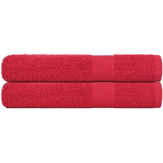 Serviettes de sauna 2 pcs FROGN rouge 80x200 cm 100% coton