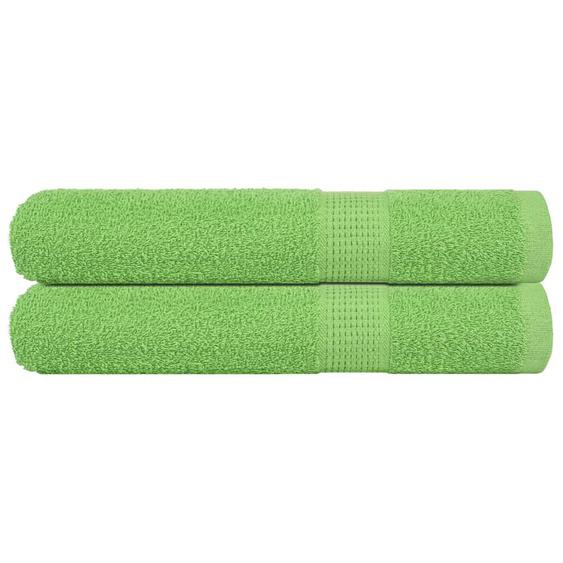 Serviettes de sauna 2 pcs FROGN vert pomme 80x200 cm 100% coton