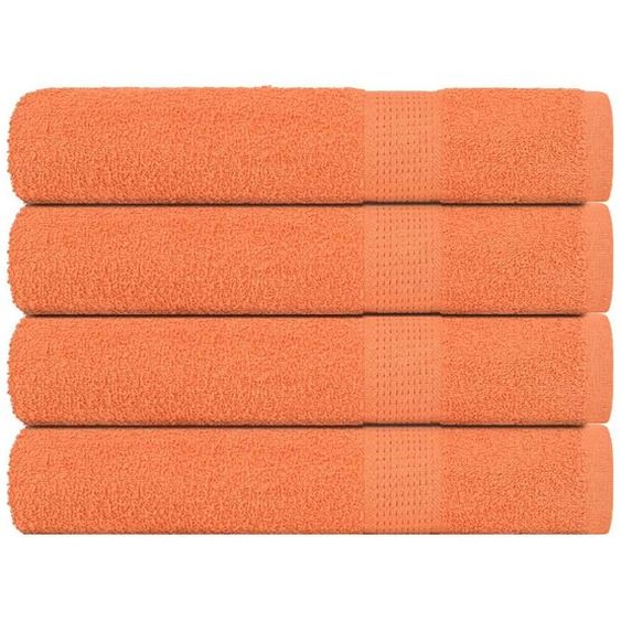 Serviettes de sauna 4 pcs FROGN orange 80x200 cm 100% coton