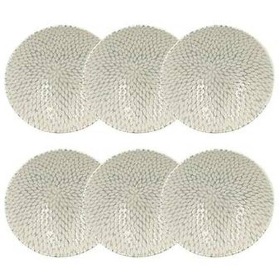 Lot 6 coupelles jasmin 15cm en porcelaine blanc