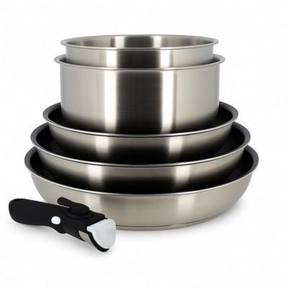 Set 6 pieces iris en acier inoxydable