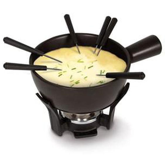 Set à fondue Néro céramique noir 1L