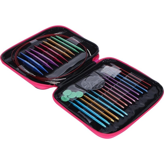 Set daiguilles -Kit de tricot, aiguilles, aluminium coloré pour le bricolage