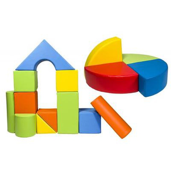 Set de 15 blocs en mousse pour le jeu mix 3