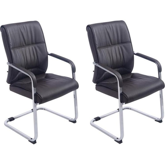 Set de 2 chaises de salle à manger de luxe - Piétement luge - Design ergonomique