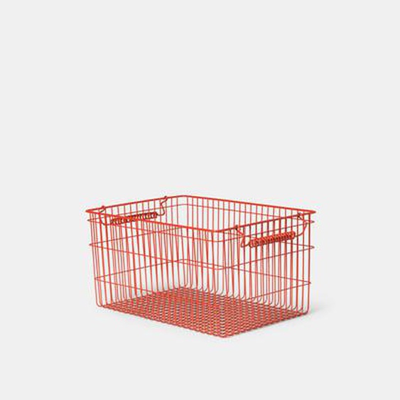 Set de 2 corbeilles empillables Cala - poppy red