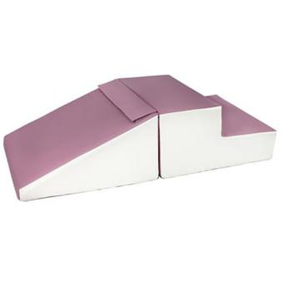 Set de 2 grands blocs en mousse blanc gris violet