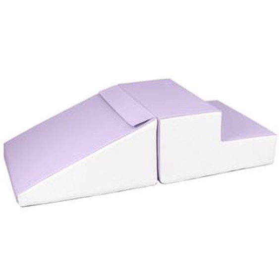 Set de 2 grands blocs en mousse blanc lilas