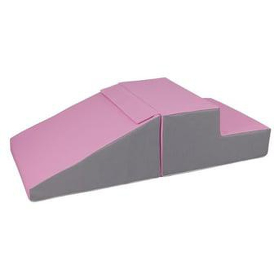 Set de 2 grands blocs en mousse blanc rose gris