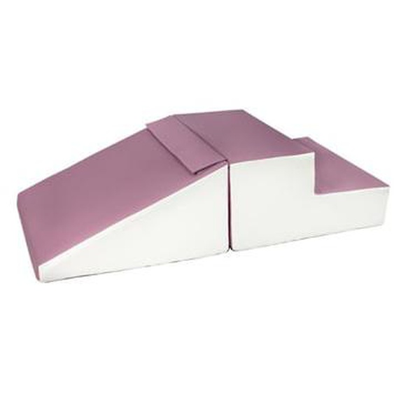 Set de 2 grands blocs en mousse blanc violet