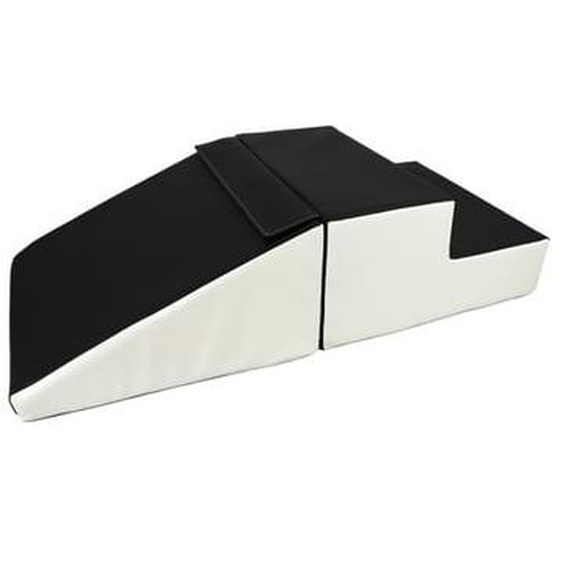 Set de 2 grands blocs en mousse noir - blanc
