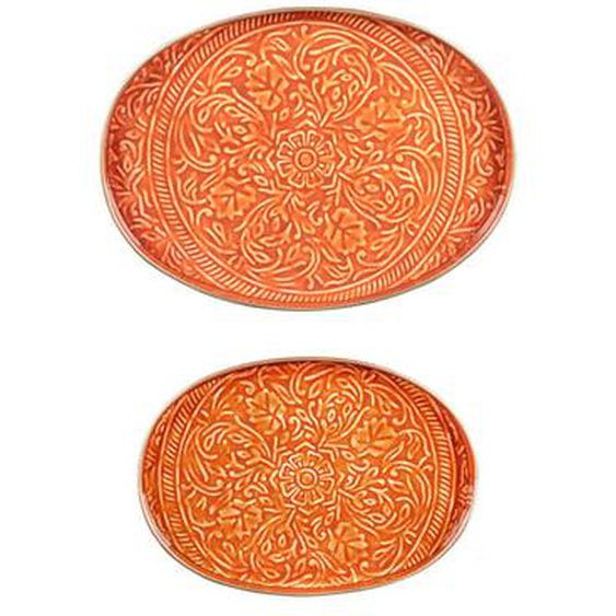 Set de  plateau ovales Tosca orange