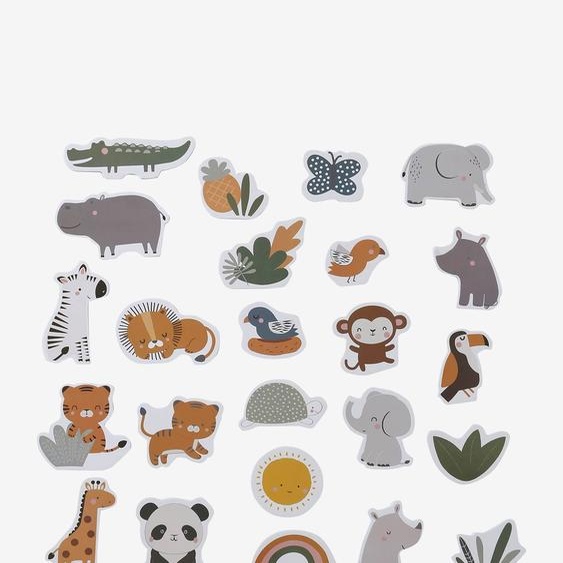 Set de 24 stickers de bain avec filet TANZANIE jaune