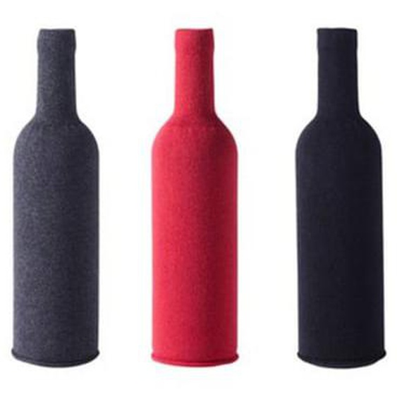 Set de 3 cache-bouteilles en tissu