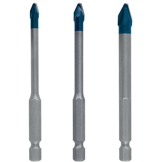 Set de 3 forets HardCeramic HEX-9 - BOSCH EXPERT - 2608900595