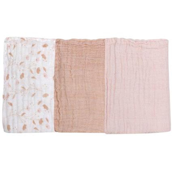 Set De 3 Gants De Toilette Rose