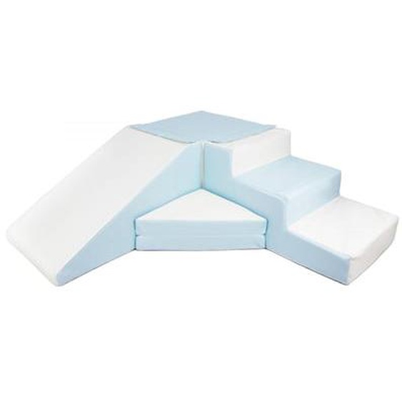 Set de 4 blocs en mousse pour le jeu blanc, bleu (pastel)