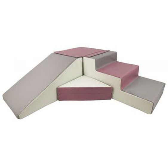 Set de 4 blocs en mousse pour le jeu blanc, gris, violet