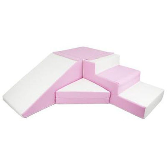 Set de 4 blocs en mousse pour le jeu blanc, rose (pastel)