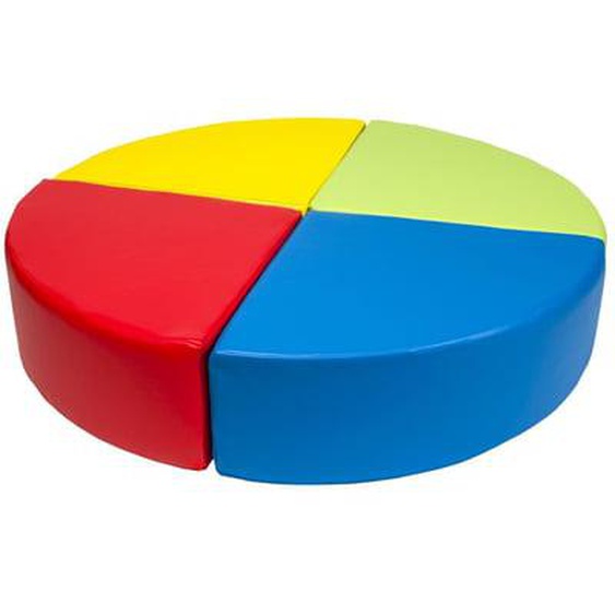 Set de 4 blocs en mousse pour le jeu jaune, vert, bleu