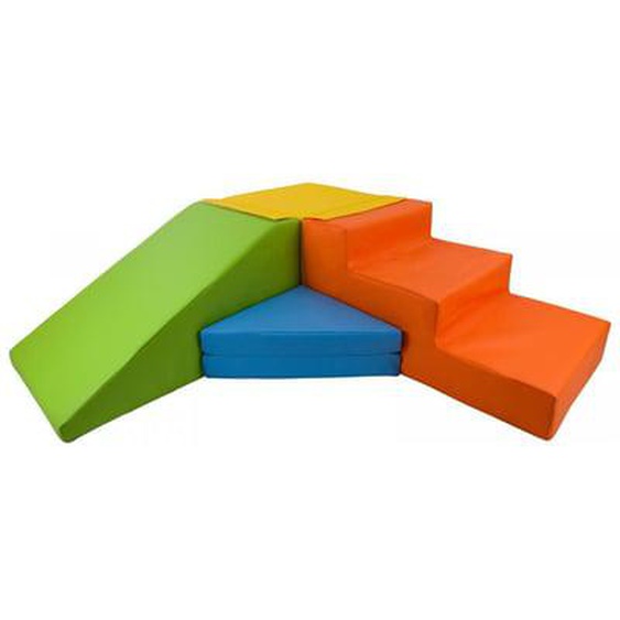 Set de 4 blocs en mousse pour le jeu jaune, vert, bleu, orange
