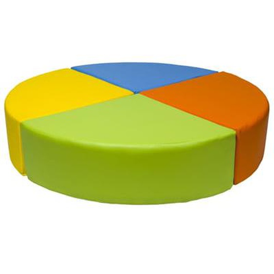 Set de 4 blocs en mousse pour le jeu jaune, vert, orange