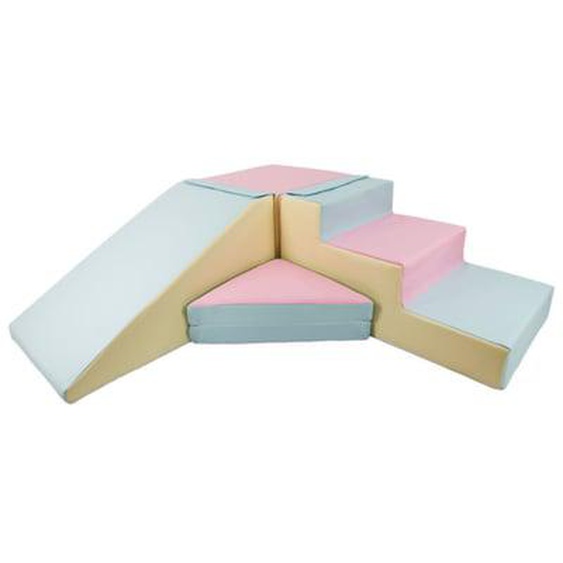 Set de 4 blocs en mousse pour le jeu rose, bleu, jaune