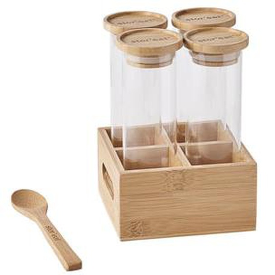 Set de 4 bocaux à épices Storeat 18 cl