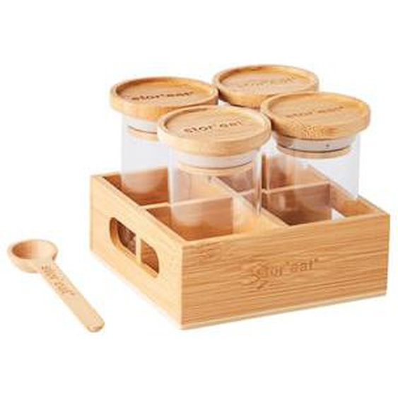 Set de 4 bocaux à épices Storeat 9 cl