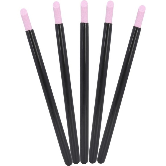 set de 5 bâtonnets de polissage en quartz pour lart de longle, pousse-cuticules exfoliants, bâtons de ponçage pour manucure