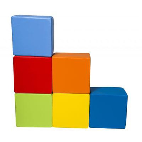 Set de 6 blocs en mousse pour le jeu mix 2