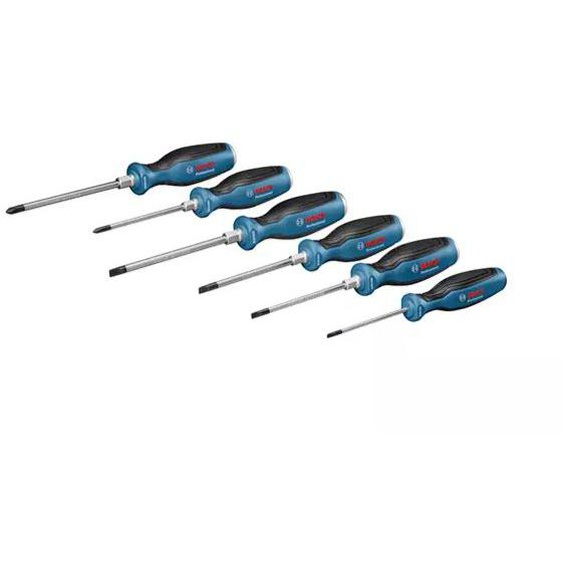 Set de 6 tournevis plat/PH Professional - BOSCH - 1600A016BF