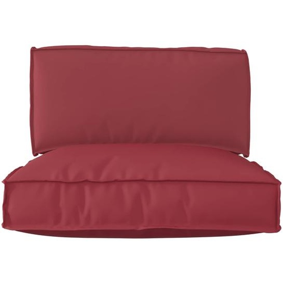 Set de coussins de palette 2 pcs Crème Tissu Oxford
