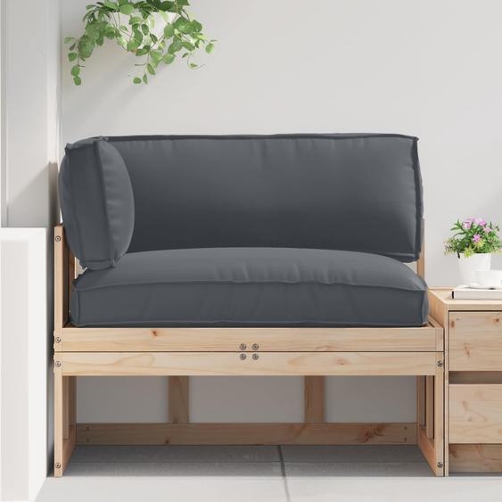 Set de coussins de palette 3 pcs Anthracite Tissu Oxford