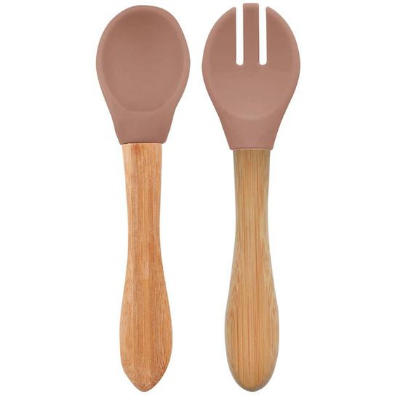 Set De Couverts Bébé Fourchette Et Cuillère Caramel