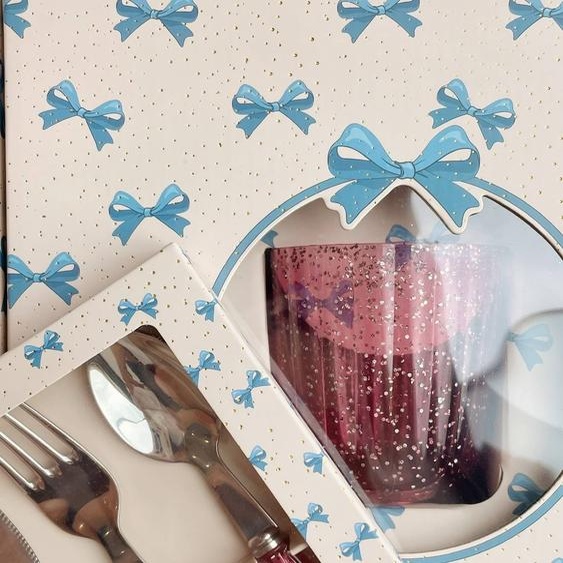 Set de couverts en inox rose