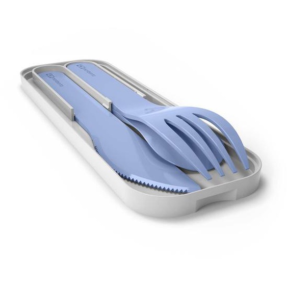 Set De Couverts Plastique Végétal Pocket Bleu Infinity