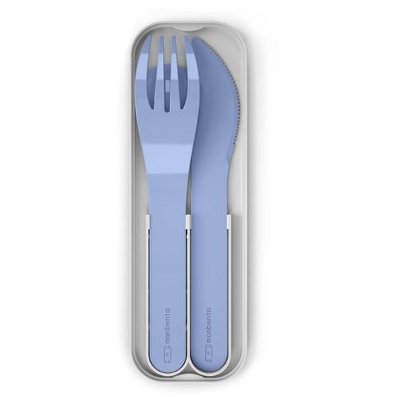 Set De Couverts Plastique Végétal Pocket Color Bleu Infinity