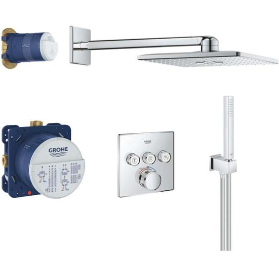 Set de douche encastré Grohe Rainshower 310 SmartActive Cube - 34706000 - Cube