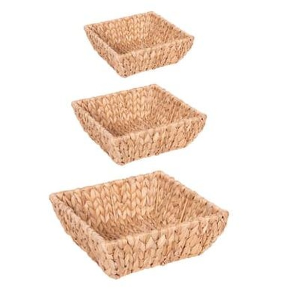 Set de  paniers carrés Jacinthe deau